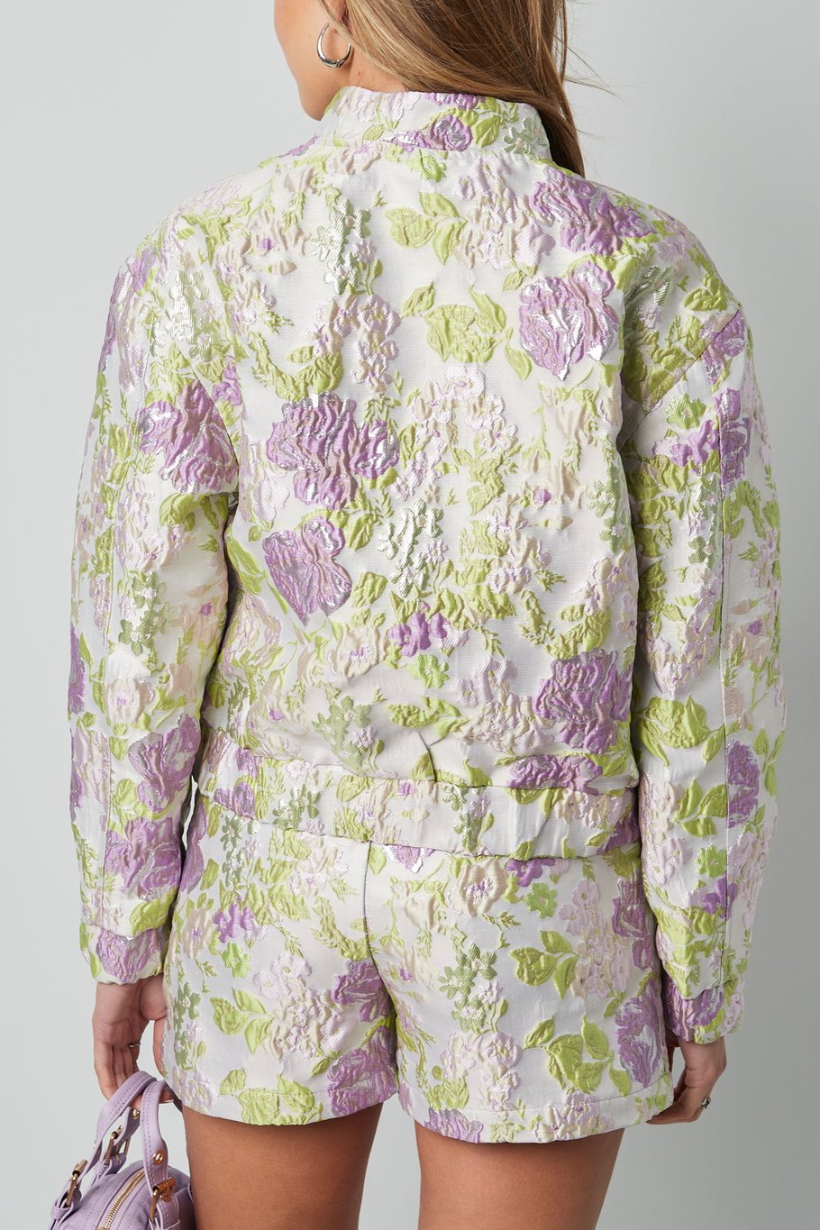 Chaqueta con estampado de flores - Rosa Imagen6